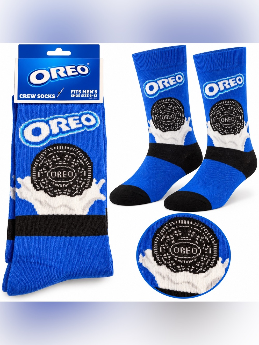 Oreo Crew Socks 🧦 (1 Pair) 🆕